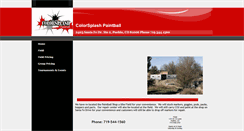Desktop Screenshot of colorsplashpaintball.com